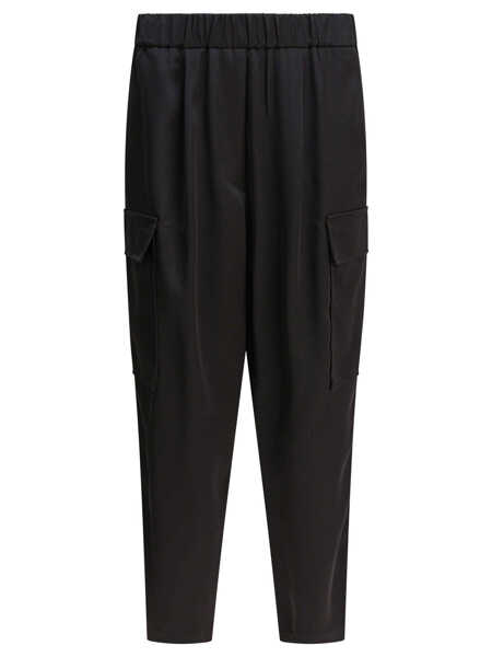 Pantaloni casual Semper Cargo pants Black Femei (BM 18659046) 1