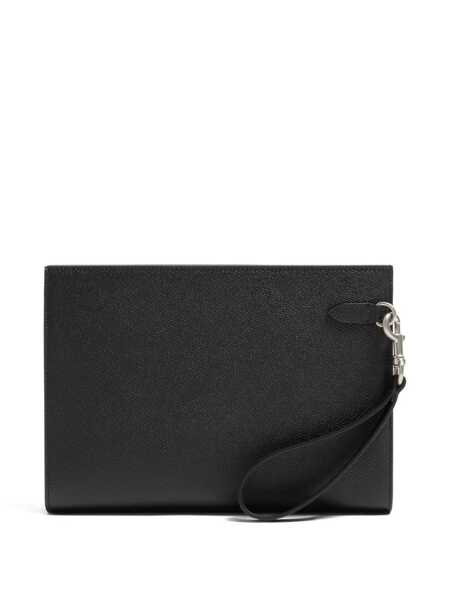 Genti de mana Valentino Garavani Vlogo Signature pouch Black Barbati (BM 18659130) 2