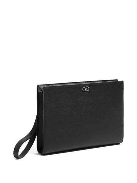 Genti de mana Valentino Garavani Vlogo Signature pouch Black Barbati (BM 18659130) 3