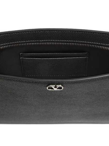 Genti de mana Valentino Garavani Vlogo Signature pouch Black Barbati (BM 18659130) 5
