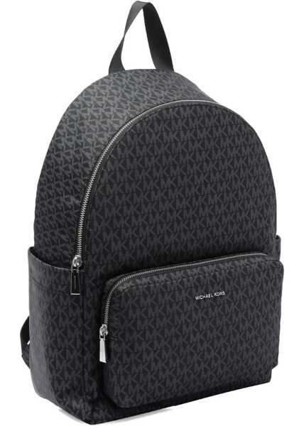 Rucsacuri Michael Kors Large Logo Print Backpack BLACK Femei (BM 18659335) 3