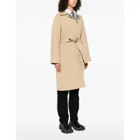 Geci Burberry Dama - Paltoane Burberry Reversible wool robe Coat SAND IP CHECK Femei (BM 18659362) - B-mall.ro