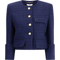 Jachete Boxy Jacket in wool plaid Femei