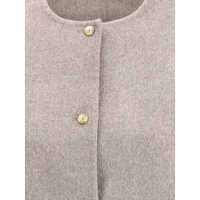 Imbracaminte LOULOU DE SAISON Dama - Paltoane LOULOU DE SAISON Wool short Coat TAUPE MELANGE Femei (BM 18659371) - B-mall.ro