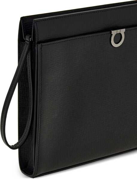Genti de mana Ferragamo Gancini Pouch NERO Barbati (BM 18659416) 5