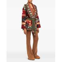 Cardigane ALANUI Dama - Cardigane ALANUI Hibiscus Bloom Cardigan RUBY/MULTICOLOR Femei (BM 18659542) - B-mall.ro