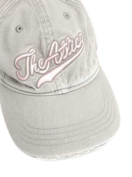 Sepci THE ATTICO The Attico Logo Canvas Baseball Cap LIGHT GREY Femei (BM 18661047) 4