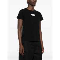 Tricouri MM6 Maison Margiela Dama - Tricouri MM6 Maison Margiela MM6 Maison Margiela Numeric Cotton Jersey T-Shirt Black Femei (BM 18661842) - B-mall.ro
