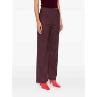 Imbracaminte Dama pagina 23 - Pantaloni casual Patrizia Pepe Patrizia Pepe Pants PURPLE RED CHECK Femei (BM 18663834) - B-mall.ro
