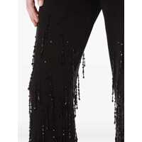Pantaloni casual Alberta Ferretti Dama - Pantaloni casual Alberta Ferretti Alberta Ferretti Beaded Pants Black Femei (BM 18664173) - B-mall.ro