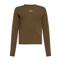Tricouri 'Zacary' Green T-Shirt With Round Neck And Oval D Cut-Out On The Front In Tech Fabric Man Barbati