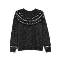 Pulovere Grey Crewneck Sweater In Wool Blend Woman Femei