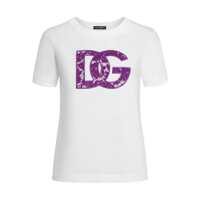 Tricouri Dolce & Gabbana Lace T-Shirt Femei