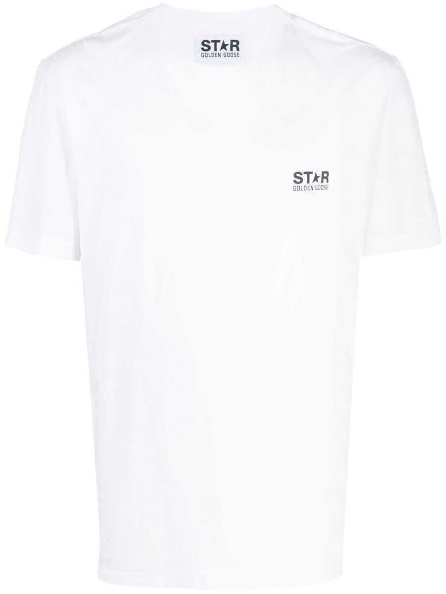 Topuri Golden Goose Golden Goose T-Shirts And Polos OPTIC WHITE Barbati (BM 18667050) 1