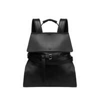 Rucsacuri Moschino Black Leather Backpack Barbati