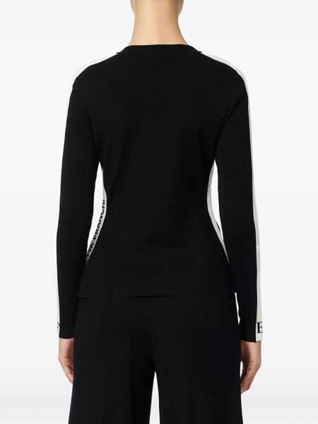 Pulovere Elisabetta Franchi Elisabetta Franchi Sweater NERO/MILK Femei (BM 18669144) 4