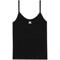 Topuri Courreges Reedition Logo Knitted Tank Top Femei