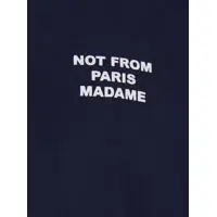 Topuri DRÔLE DE MONSIEUR pentru Barbati - Topuri DRLE DE MONSIEUR Blue Crewneck T-Shirt With Slogan Print On The Front And Back In Cotton Man BLUE Barbati (BM 18669699) - B-mall.ro