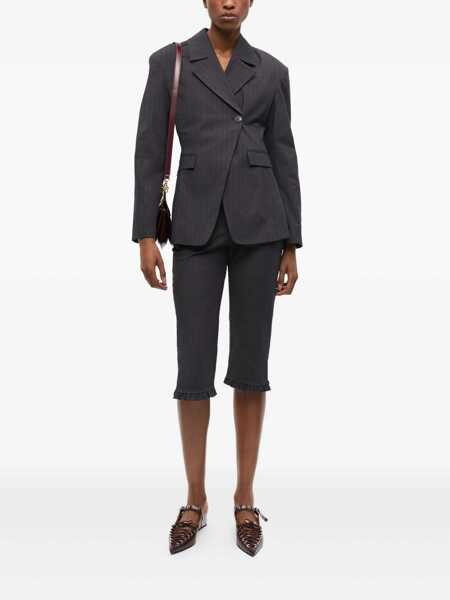 Pantofi cu toc Ganni Brown Sandals With Pointed Toe Design And All-Over Laces In Eco Leather Woman BROWN Femei (BM 18670062) 4