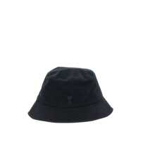 Sepci Black Hat With Logo On The Front In Cotton Man Barbati