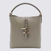 Genti de mana Tod'S Grey Leather Top Handle Bag Femei
