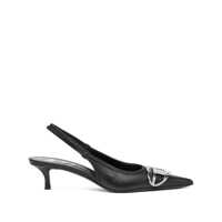 Pantofi cu toc Diesel Black Leather D Venus Pumps Femei