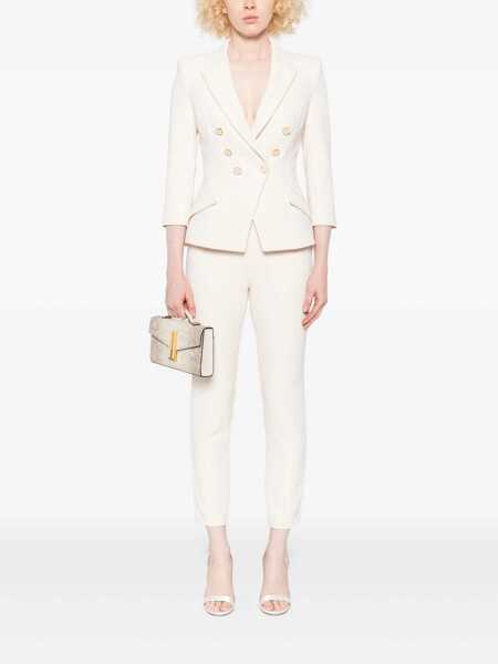 Paltoane Elisabetta Franchi WOMENS JACKET White Femei (BM 18671856) 2