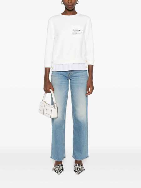 Pulovere Elisabetta Franchi WOMENS SWEATER White Femei (BM 18671874) 2