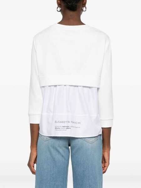Pulovere Elisabetta Franchi WOMENS SWEATER White Femei (BM 18671874) 4
