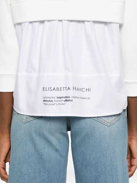 Pulovere Elisabetta Franchi WOMENS SWEATER White Femei (BM 18671874) 5