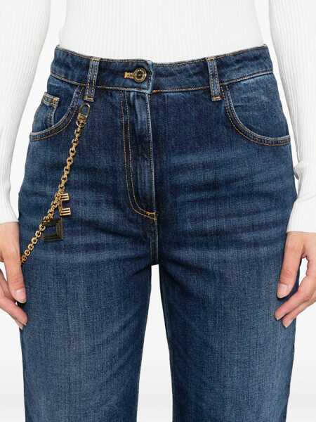 Pantaloni Elisabetta Franchi WOMENS JEANS TROUSERS Blue Femei (BM 18671880) 5