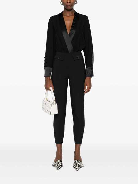 Pantaloni Elisabetta Franchi WOMENS PANTS Black   Femei (BM 18671886) 2
