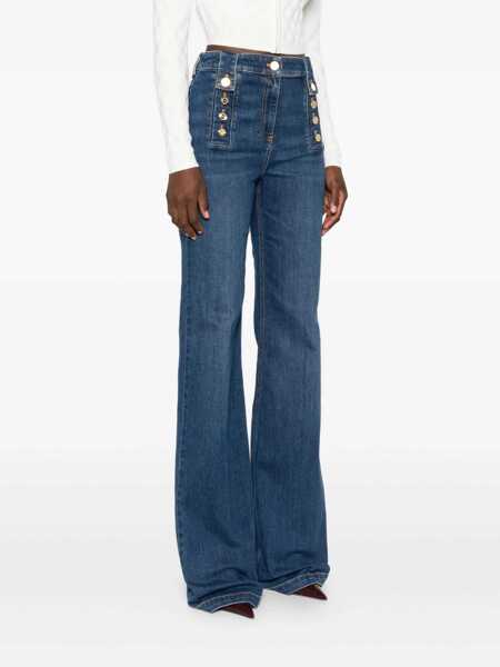 Pantaloni Elisabetta Franchi WOMENS JEANS TROUSERS Blue Femei (BM 18671889) 3