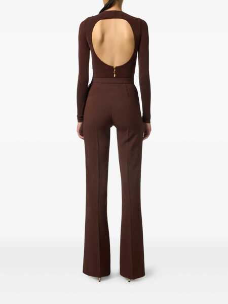 Pantaloni Elisabetta Franchi WOMENS PANTS Brown Femei (BM 18671904) 3