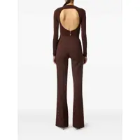 Imbracaminte Dama pagina 23 - Pantaloni Elisabetta Franchi WOMENS PANTS Brown Femei (BM 18671904) - B-mall.ro