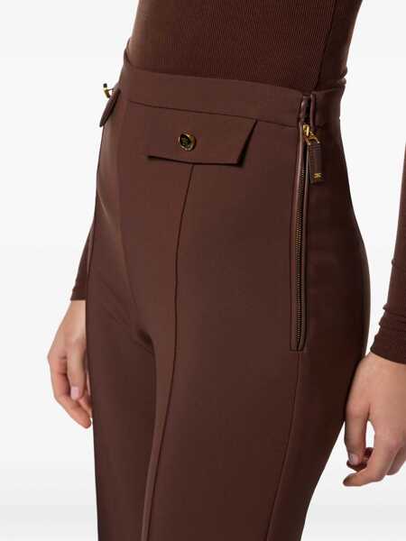 Pantaloni Elisabetta Franchi WOMENS PANTS Brown Femei (BM 18671904) 5