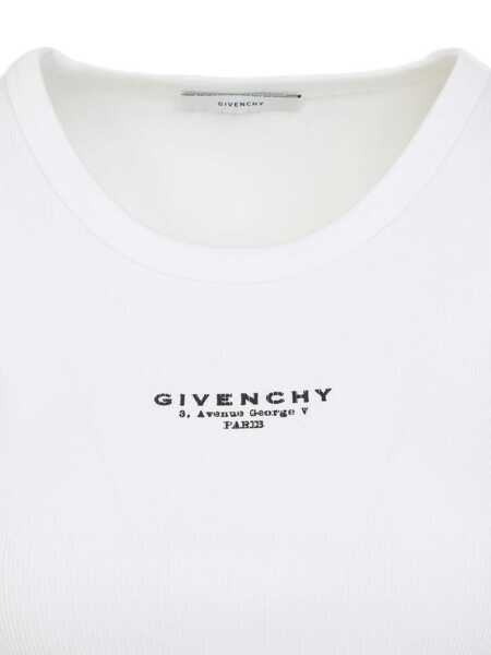 Bluze Givenchy Cotton tank top with logo White Femei (BM 18672177) 3