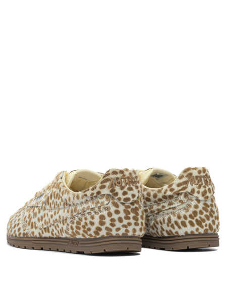 Sneakers AUTRY WINDSPIN LOW WOM PONY/NYLON ANIM/IVORY Beige Femei (BM 18672237) 4