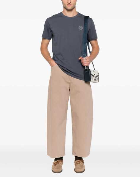 Tricouri Fendi Cotton T-Shirt BLU DARK Barbati (BM 18672274) 2