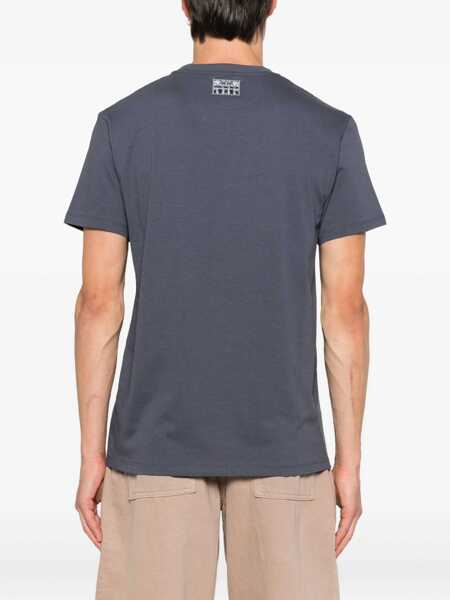 Tricouri Fendi Cotton T-Shirt BLU DARK Barbati (BM 18672274) 3