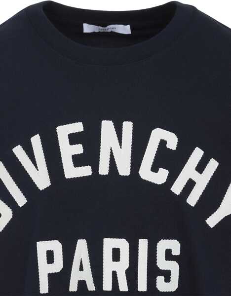 Tricouri Givenchy Logo T-Shirt NAVY/WHITE Barbati (BM 18672307) 3