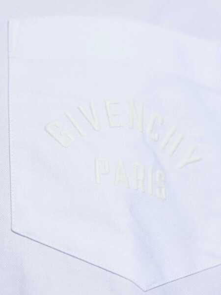 Camasi casual Givenchy Embroidered pocket Shirt WHITE Barbati (BM 18672328) 5