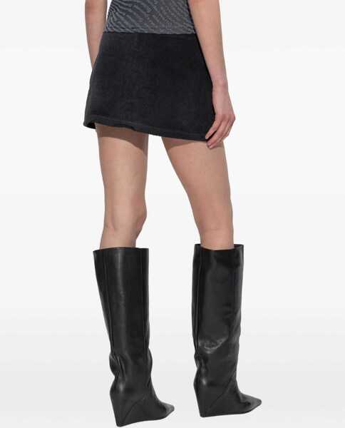 Fuste casual Alexander Wang Terry Skirt-Pants BLACK Femei (BM 18672355) 4