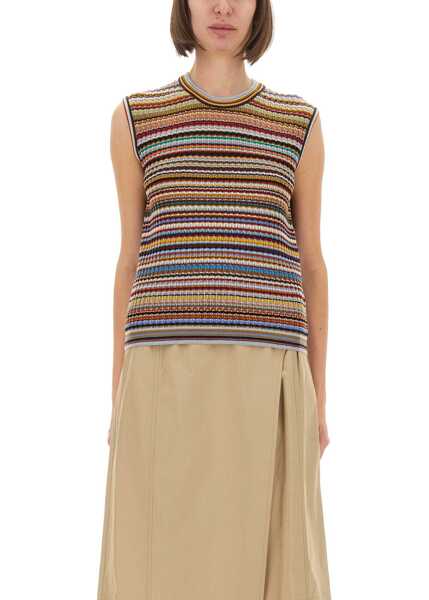 Veste casual Paul Smith Signature Stripe Knit Vest MULTICOLOUR Femei (BM 18672358) 1