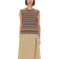 Veste casual "Signature Stripe" Knit Vest Femei