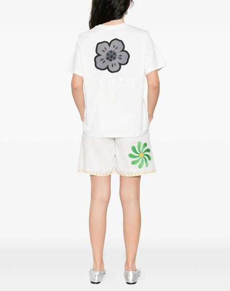 Tricouri Kenzo T-Shirt With Boke Flower Embroidery WHITE Femei (BM 18672364) 2