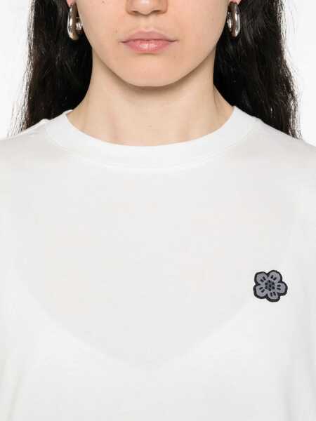 Tricouri Kenzo T-Shirt With Boke Flower Embroidery WHITE Femei (BM 18672364) 5