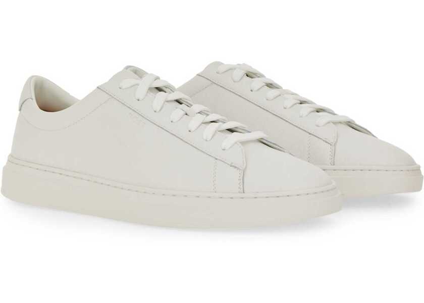 Sneakers Hugo Boss Grained Leather Sneaker WHITE Barbati (BM 18672421) 2