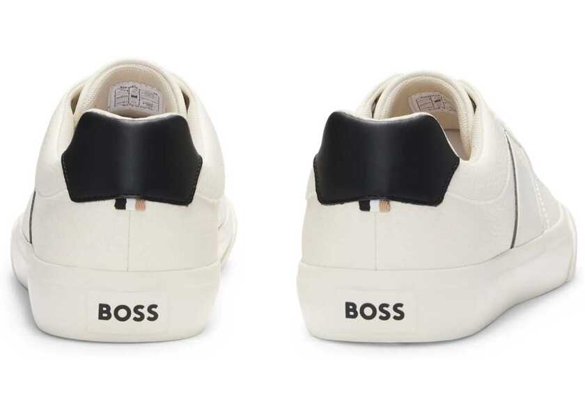 Sneakers Hugo Boss Leather Sneaker WHITE Barbati (BM 18672436) 3