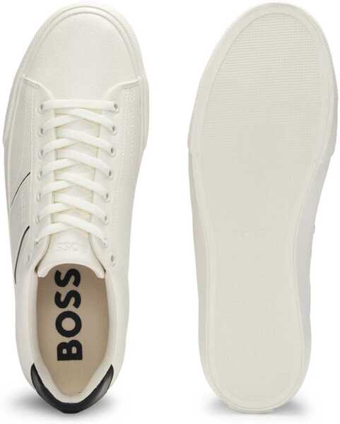 Sneakers Hugo Boss Leather Sneaker WHITE Barbati (BM 18672436) 4